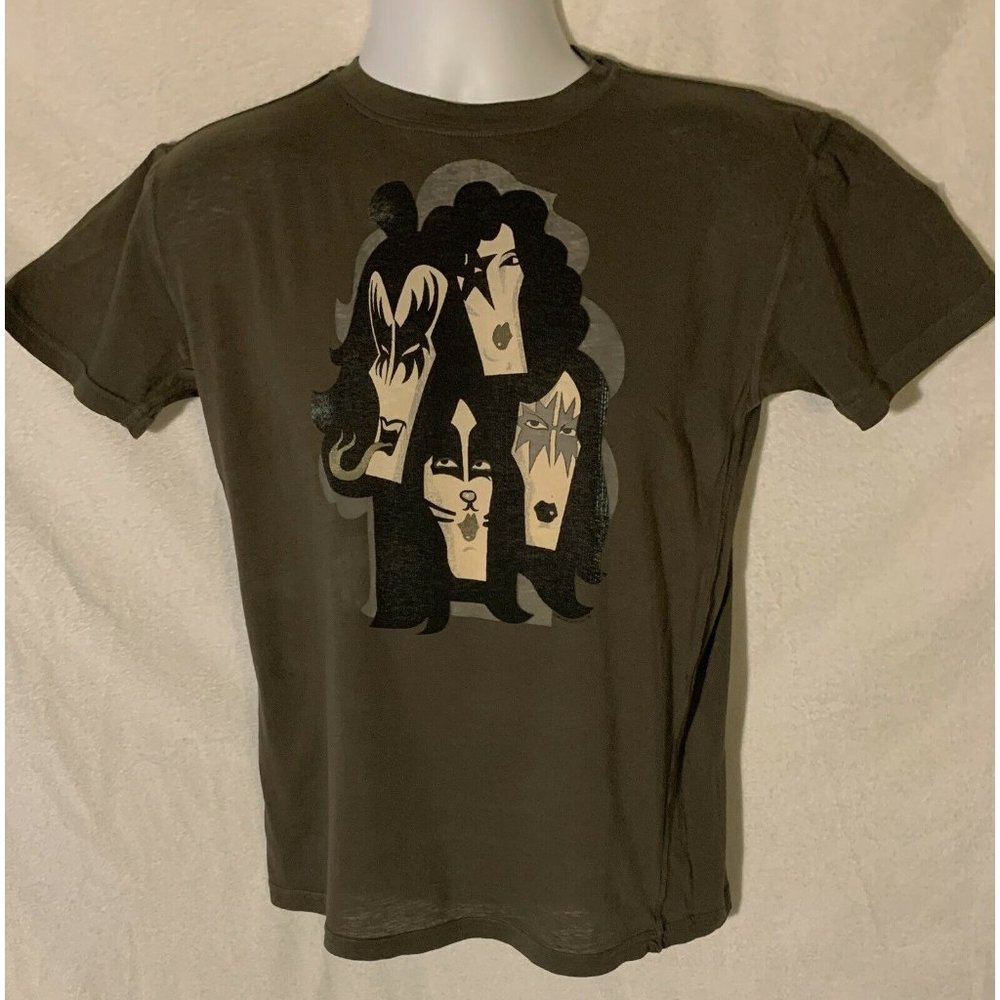 New Rare Vintage 2005 Kiss Band Cubist Style Shirt